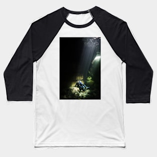 Scuba Diver in the Spotlight Baseball T-Shirt